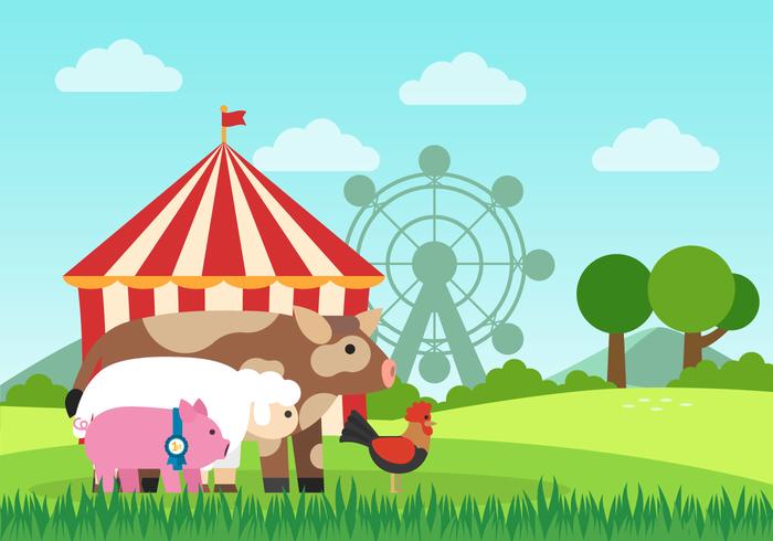 County Fair Illustration vector