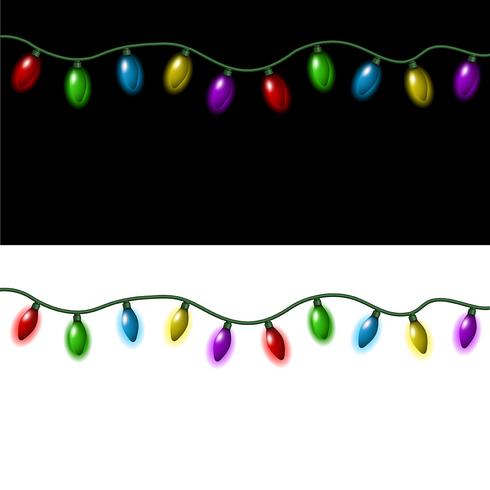 luces de Navidad vector