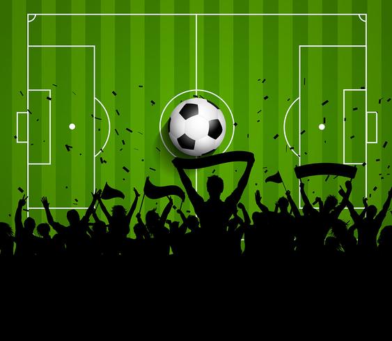 Soccer or Football crowd background vector