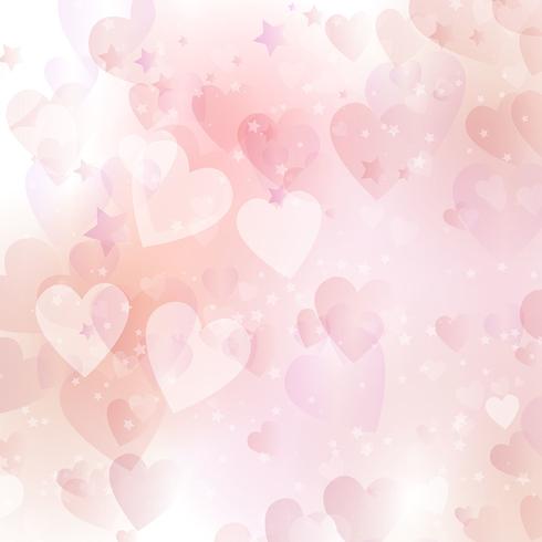 Fondo de corazones de San Valentín vector