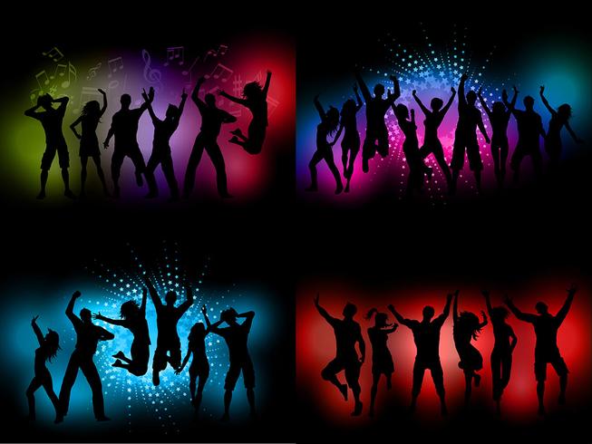 Party people backgrounds  vector