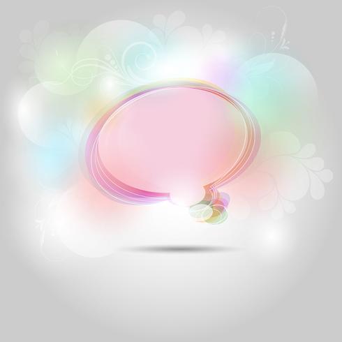 Abstract speech bubble background vector