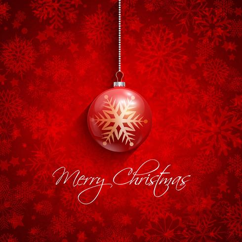 Christmas bauble background  vector