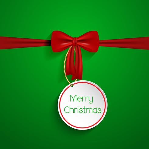 Christmas bow background vector