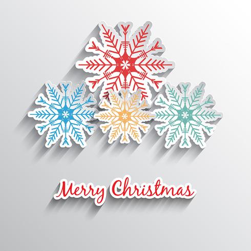 Christmas snowflakes  vector