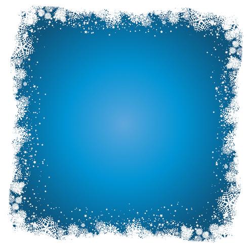 Christmas snowflake background vector