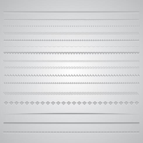 Page dividers vector