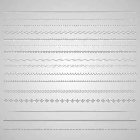 Page dividers vector