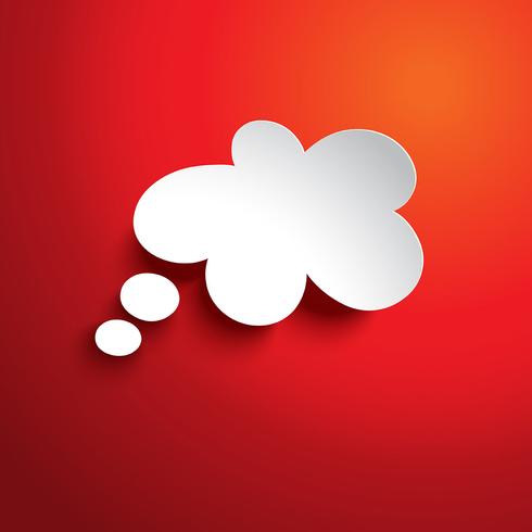 Cloud speech bubble vector