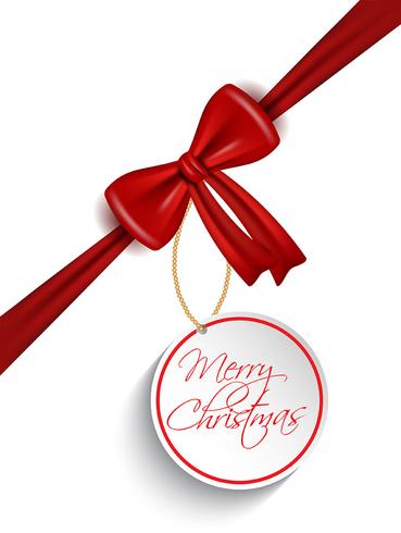 Christmas tag background vector