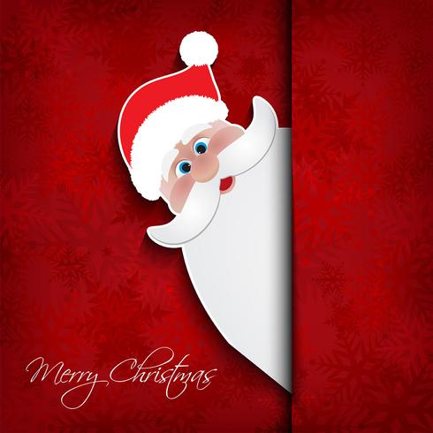 Christmas santa background  vector