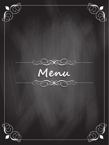 Chalkboard menu design  vector