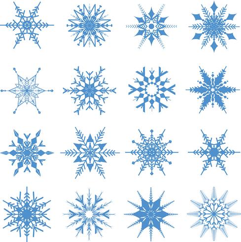 Fondo de copos de nieve de Navidad vector