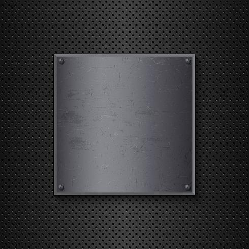 Grunge metal background vector