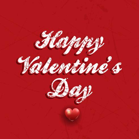 Grunge Valentines Day background vector