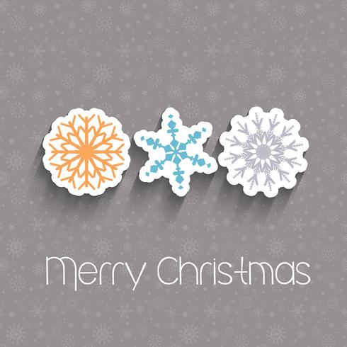 Christmas snowflakes  vector