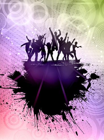 Fondo fiesta grunge vector