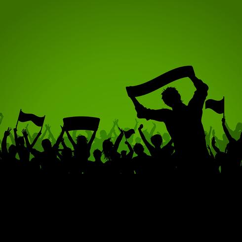 Soccer or Football crowd background vector