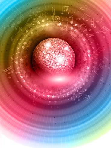 Mirror ball background  vector