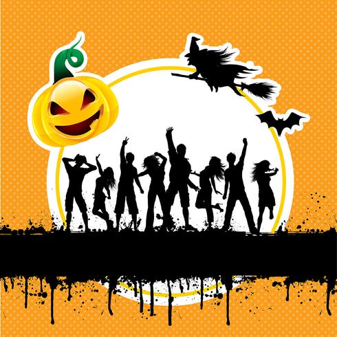 Fondo de fiesta de Halloween vector