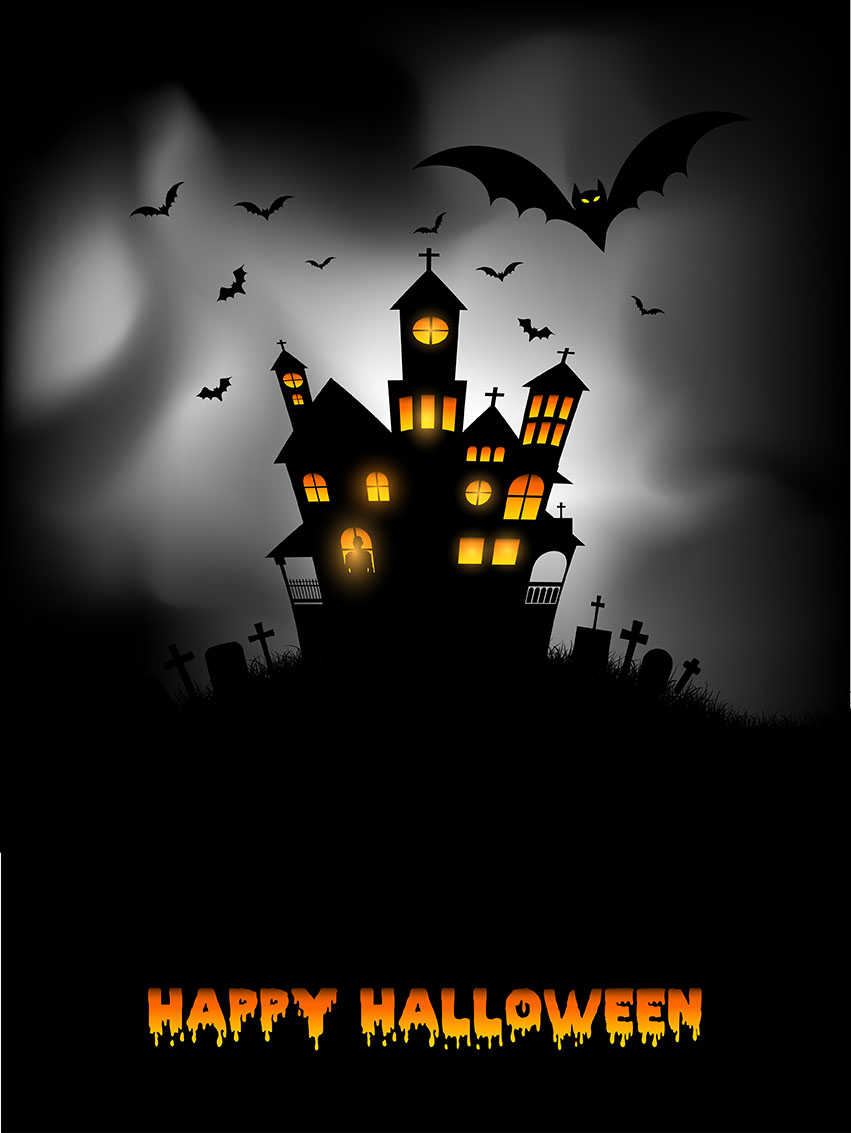 Download Haunted house Halloween background 234144 Vector Art at ...