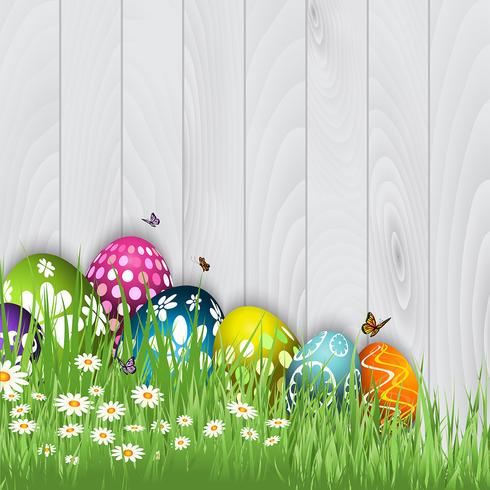 Easter egg background  vector