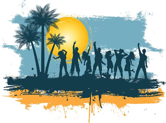 Fiesta de verano de grunge vector