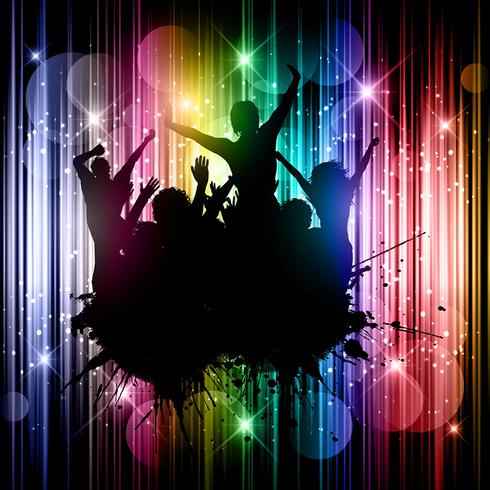 Grunge party background vector