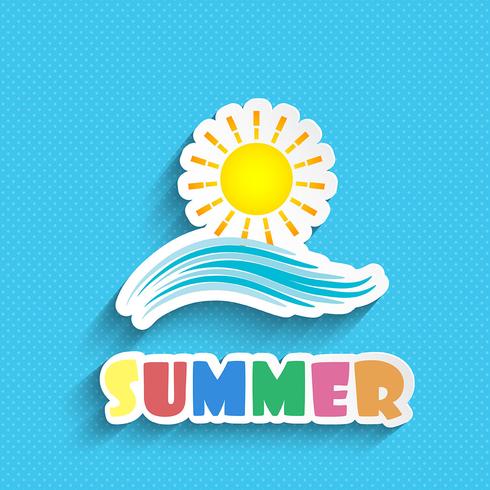 Summer background vector