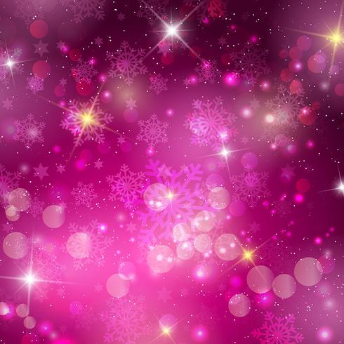 Pink Christmas background vector