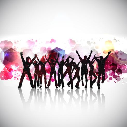Abstract party people background vector