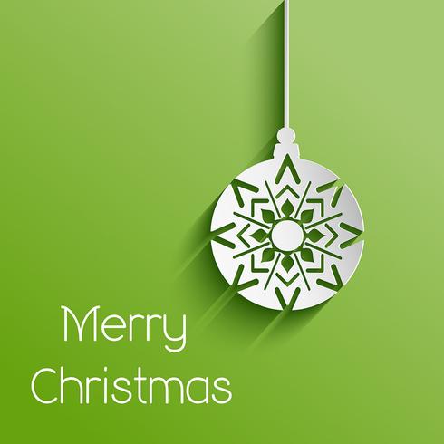 Christmas bauble background vector