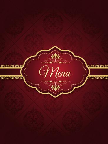 Stylish menu design vector