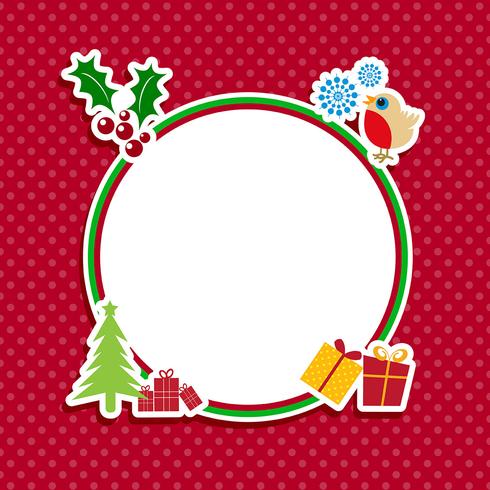 Cute Christmas background vector