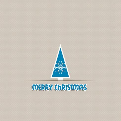 Christmas tree background vector