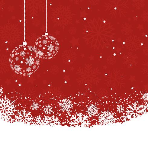 Christmas baubles background  vector