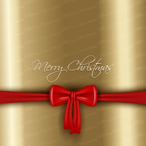 Christmas bow background vector