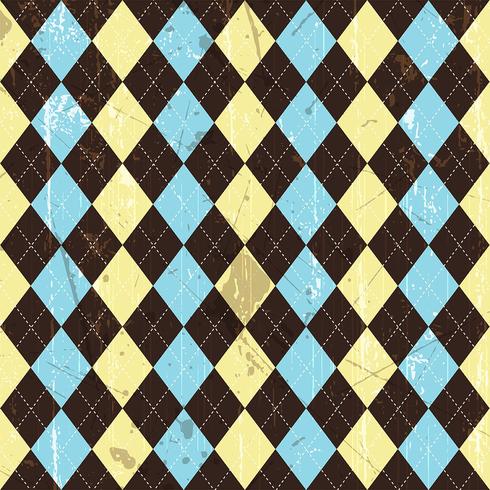 Fondo de argyle de grunge vector