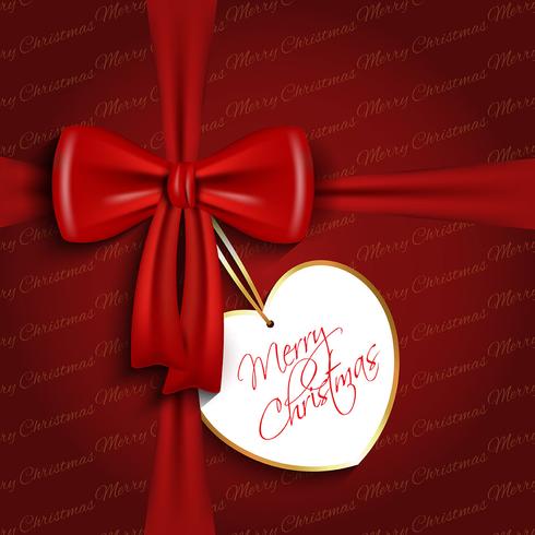 Christmas bow background  vector