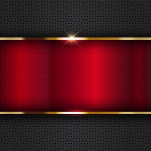 Red metallic background  vector