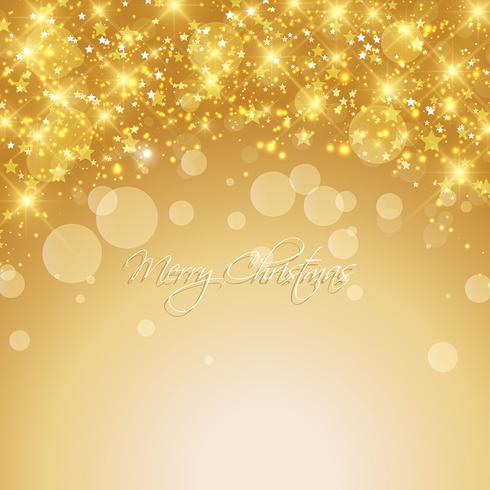 Gold christmas background vector