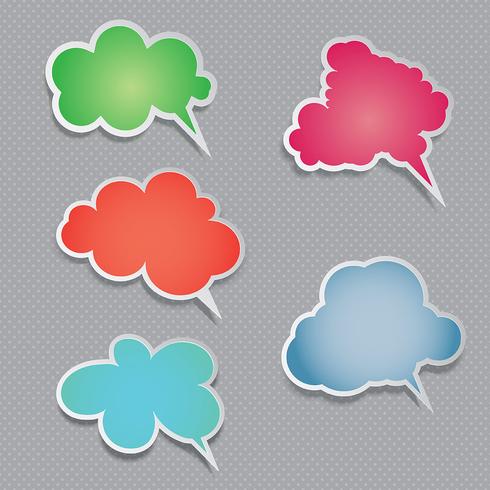 Speech bubbles vector