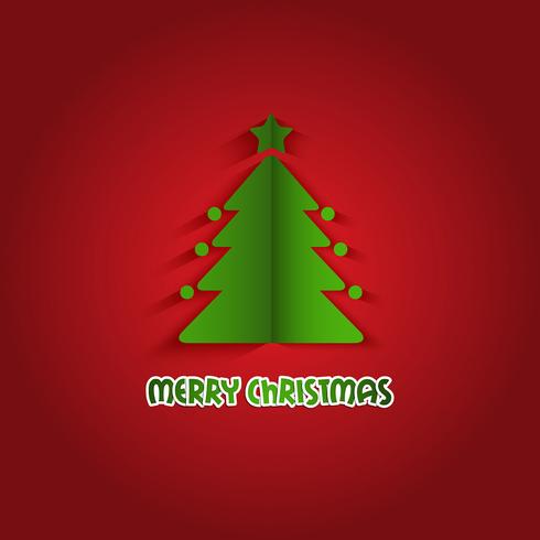 Christmas tree background  vector