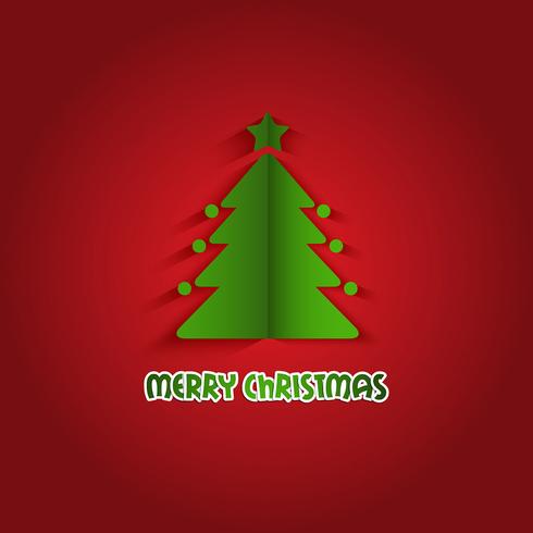 Christmas tree background  vector