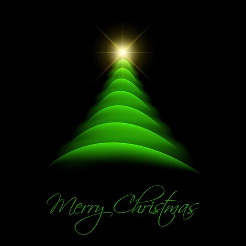 Christmas tree background vector