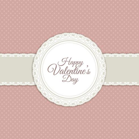 Retro valentines day background vector