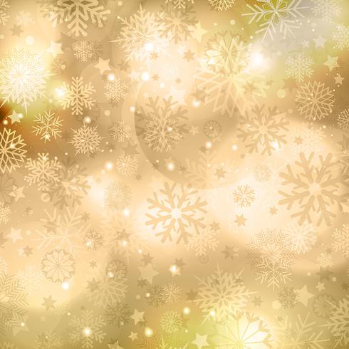 Fondo dorado de navidad vector