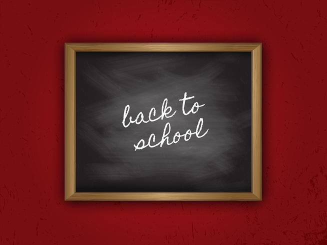 Back to school chalkboard vector