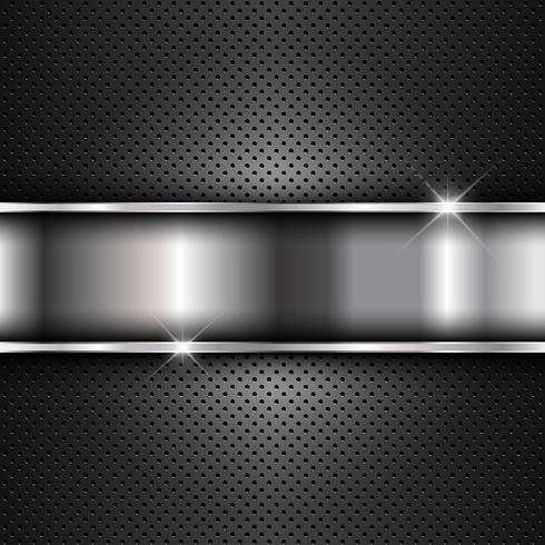 Metallic background vector