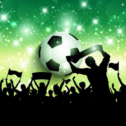 Football or soccer crowd background 1305 vector